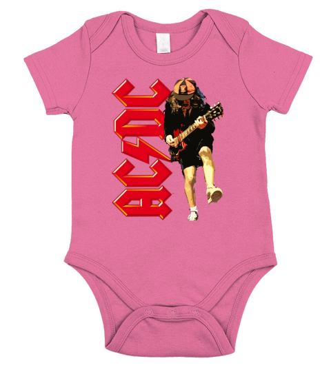 ACDC Short Sleeve Baby One-Piece