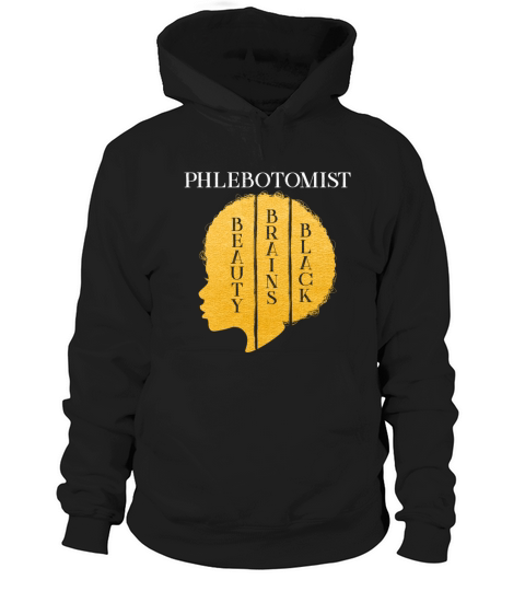 Black History Month Phlebotomist African American Hoodie Unisex