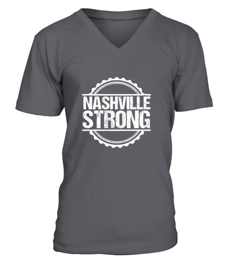 Nashville Strong Symbol Logo V-Neck T-shirt