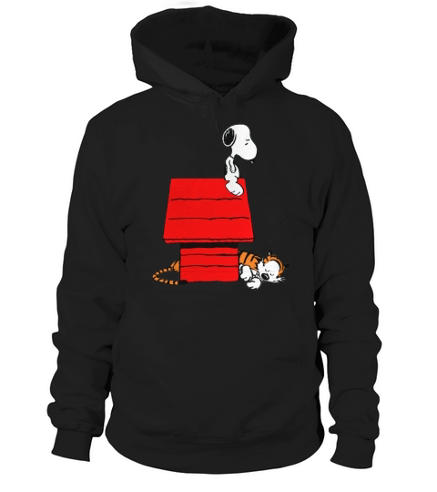 Snoopy and Hobbes Hoodie Unisex