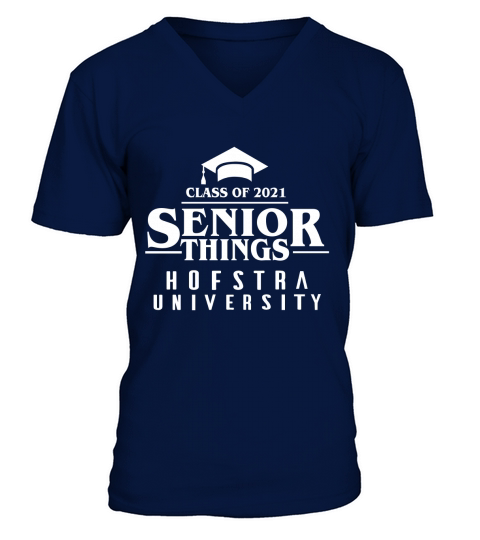 Funny Senior Things Graduation Hofstra University 2020 V-Neck T-shirt