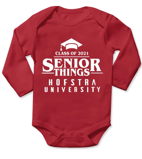 Funny Senior Things Graduation Hofstra University 2020 Long Sleeve Baby One-Piece