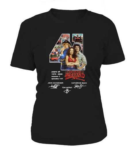 Signatures 41 Years of 1979 – 2020 The Dukes of Hazzard Women's T-Shirt