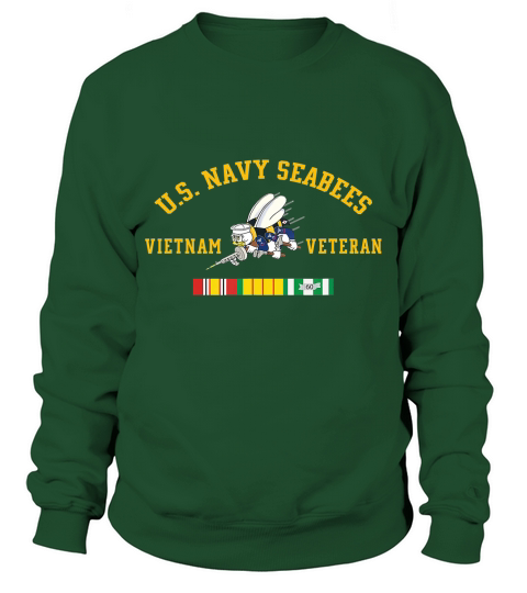 US Navy Seabees Vietnam Veteran T-Shirt T-Shirt Sweatshirt Unisex