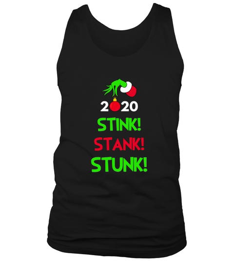 The Grinch hand holding 2020 stink stank stunk Christmas Tank Top Unisex