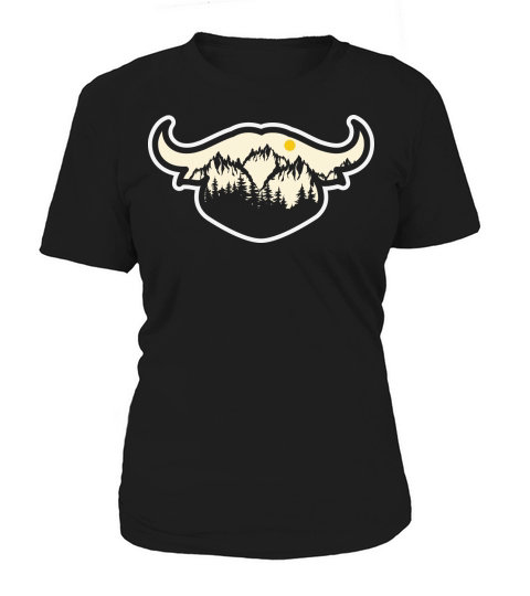 Vintage nation landscape buffalo Women's T-Shirt