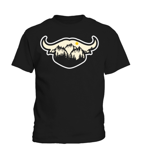 Vintage nation landscape buffalo Kids T-Shirt