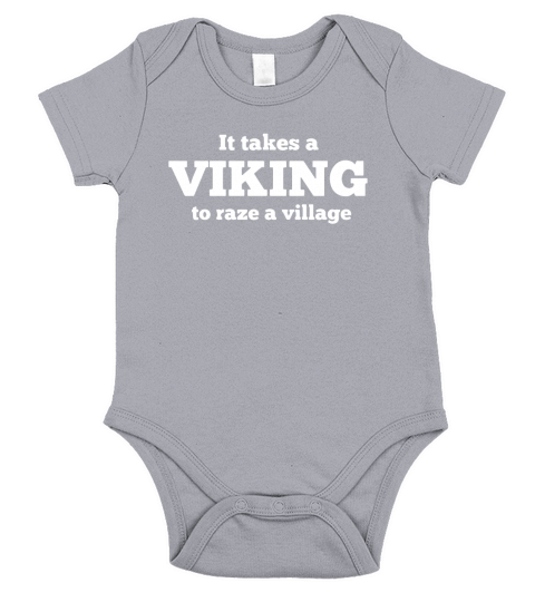 Mens It takes a viking to raze a village t-shirt Short Sleeve Baby One-Piece