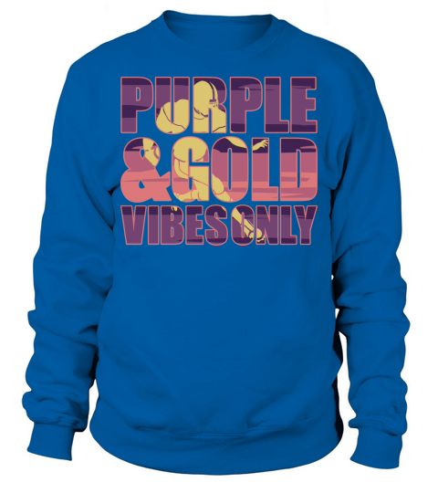 Purple and Gold Game Day Football SVG Sweatshirt Unisex