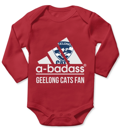 geelong cats (4) Long Sleeve Baby One-Piece