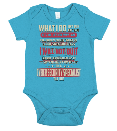 Cyber Security Specialist What I do Job Shirts Short Sleeve Baby One-Piece