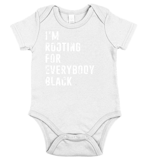 Im Rooting for Everybody Black Short Sleeve Baby One-Piece