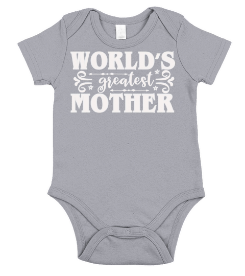 Worlds greatest mother(1) Short Sleeve Baby One-Piece