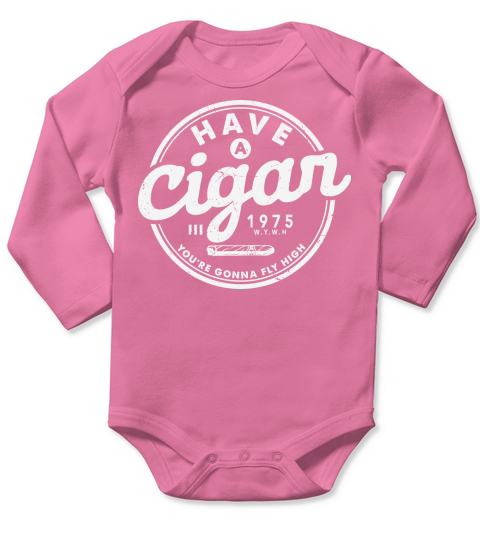 Have A Cigar Pink Floyd Cigar Lover Long Sleeve Baby One-Piece