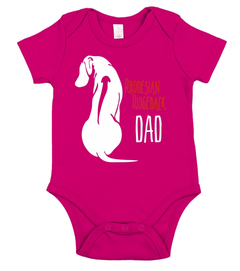 Rhodesian Ridgeback Dad Short Sleeve Baby One-Piece