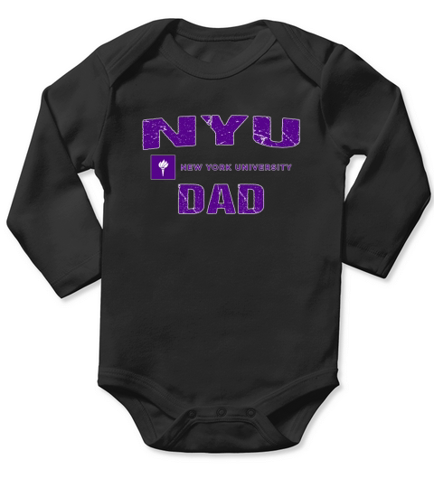 Champion Dad New York University 2020 Long Sleeve Baby One-Piece
