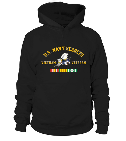 US Navy Seabees Vietnam Veteran T-Shirt T-Shirt Hoodie Unisex