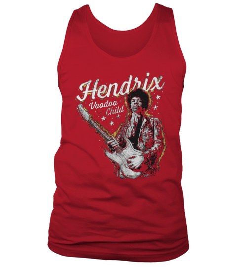 Jimi Hendrix Distressed Voodoo Child Vintage Graphic T-Shirt Tank Top Unisex