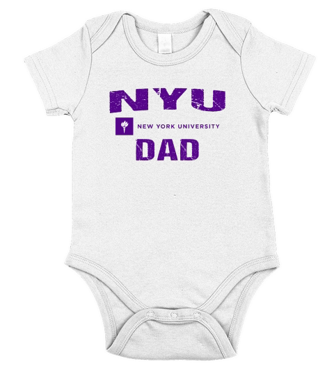 Champion Dad New York University 2020 Short Sleeve Baby One-Piece