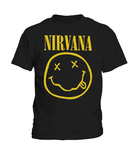 Nirvana smiley face smile Kids T-Shirt