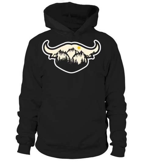 Vintage nation landscape buffalo Hoodie Unisex