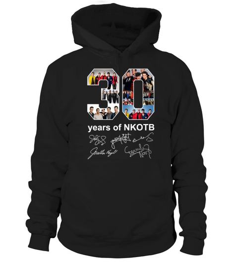 30 years of NKOTB New Kids On The Block signatures shirt Hoodie Unisex