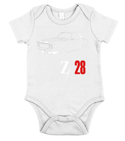 1969 Camaro Z28 Vintage T-Shirts Short Sleeve Baby One-Piece