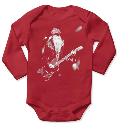 Billy Gibbons Fan Long Sleeve Baby One-Piece