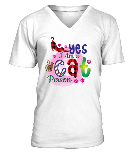 Yes I Am a Cat V-Neck T-shirt