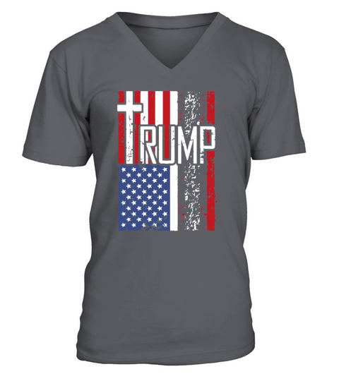 American Flag V-Neck T-shirt