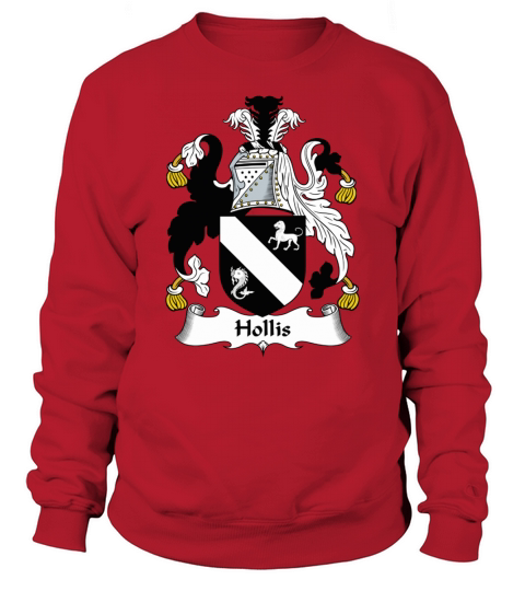 Hollis Family Crest British Family Crests - Unisex Long Sleeve Sweatshirt Unisex