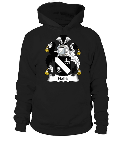 Hollis Family Crest British Family Crests - Unisex Long Sleeve Hoodie Unisex