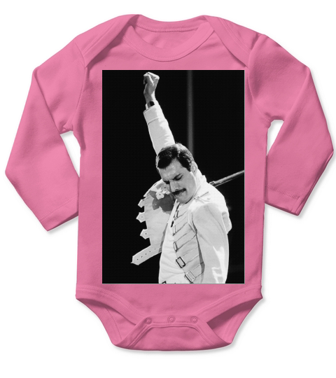 Queen Freddie Mercury Long Sleeve Baby One-Piece