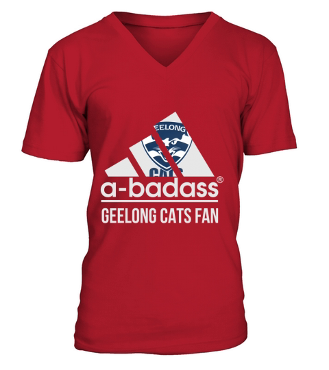 geelong cats (4) V-Neck T-shirt