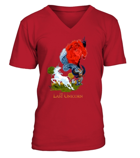 The Last Unicorn 1982 V-Neck T-shirt