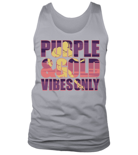 Purple and Gold Game Day Football SVG Tank Top Unisex