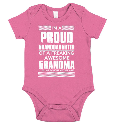GRANDDAUGHTER OF GRANDMA Short Sleeve Baby One-Piece
