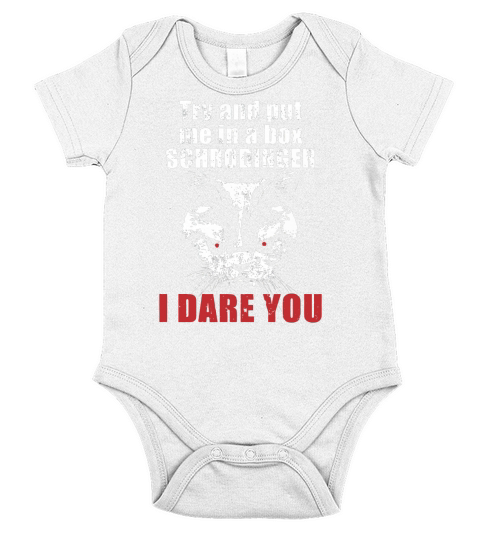 Schrodinger s cat tshirt funny cat shirt Short Sleeve Baby One-Piece