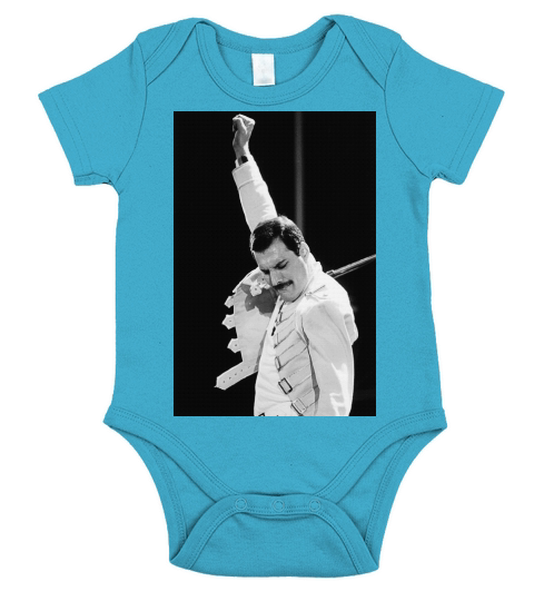 Queen Freddie Mercury Short Sleeve Baby One-Piece