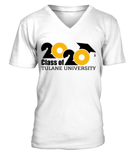 Tulane University Class of Graduation 2020 V-Neck T-shirt