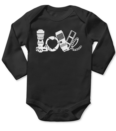 Photographer Shirt Funny Love Photography Gift Shirt Long Sleeve Baby One-Piece