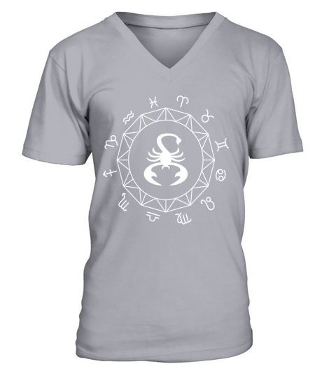 Scorpio Zodiac Sign V-Neck T-shirt