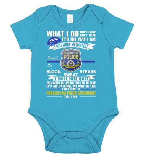Philadelphia Police Department Short Sleeve Baby One-Piece