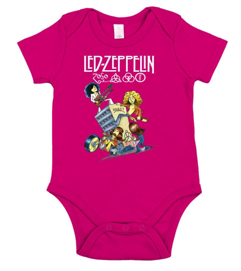 Led Zeppelin Hyatt Short Sleeve Baby One-Piece