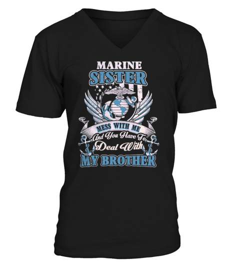 MARINE SISTER SHIRT V-Neck T-shirt