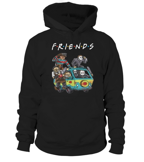 Michael Myers Friends In Bus With Horror Character shirt - Travel Mug Hoodie Unisex