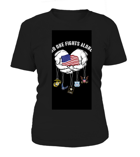 No one fights alone America Marine Corps Air Force Us Army Chatham Lighthouse - Iphone XR Case Women's T-Shirt