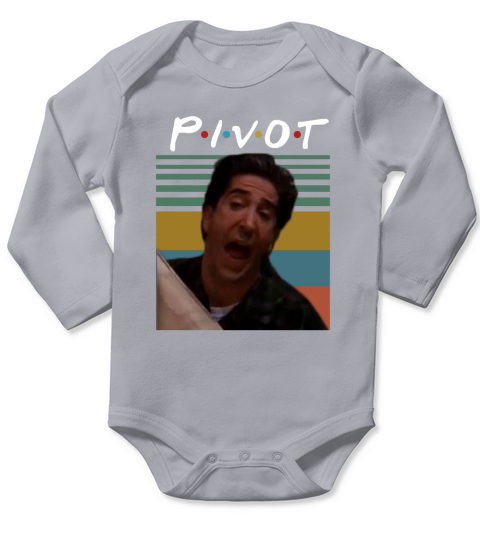 Ross Geller pivot Friends Vintage shirt Long Sleeve Baby One-Piece