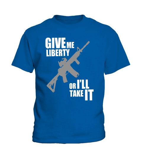 Give Me  liberty or i will take it Kids T-Shirt