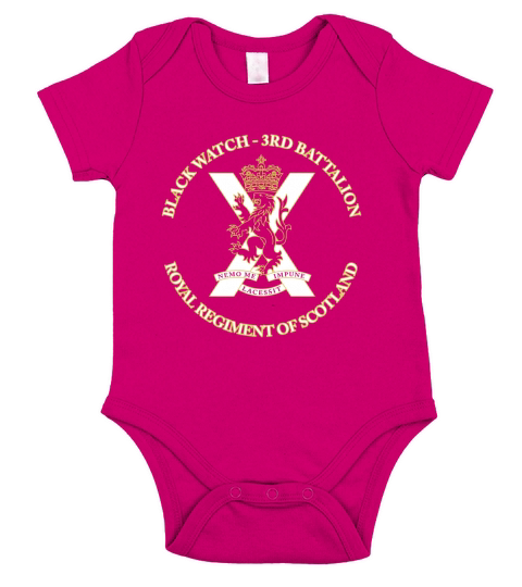 Black Watch Royal Regiment Scotland extract Short Sleeve Baby One-Piece